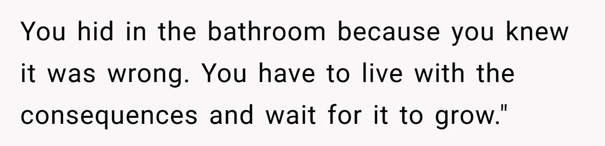 Mom Denies 10-Year-Old Daughter Bangs To Protect Her Hair, But She Secretly Cuts It Herself You hid in the bathroom because you knew it was wrong. You have to live with the consequences and wait for it to grow."