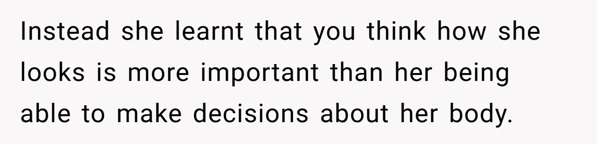 Mom Denies 10-Year-Old Daughter Bangs To Protect Her Hair, But She Secretly Cuts It Herself Instead she learnt that you think how she looks is more important than her being able to make decisions about her body.