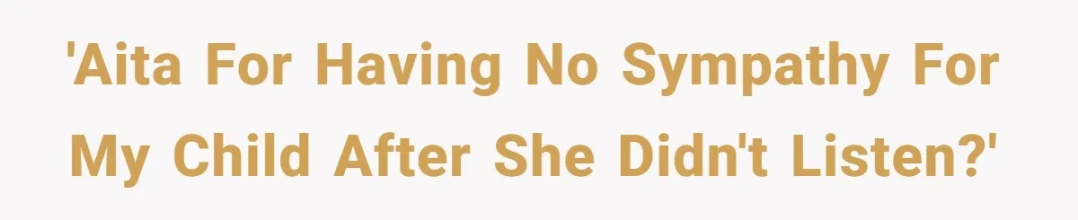 Mom Denies 10-Year-Old Daughter Bangs To Protect Her Hair, But She Secretly Cuts It Herself 'AITA for having no sympathy for my child after she didn't listen?'