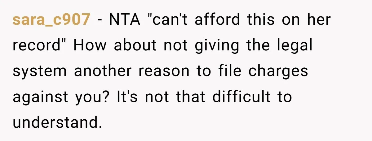 Man Catches New Neighbor Stealing from His Greenhouse—She Lies, Breaks His Property, and He Presses Charges Anyway sara_c907 − NTA "can't afford this on her record" How about not giving the legal system another reason to file charges against you? It's not that difficult to understand.
