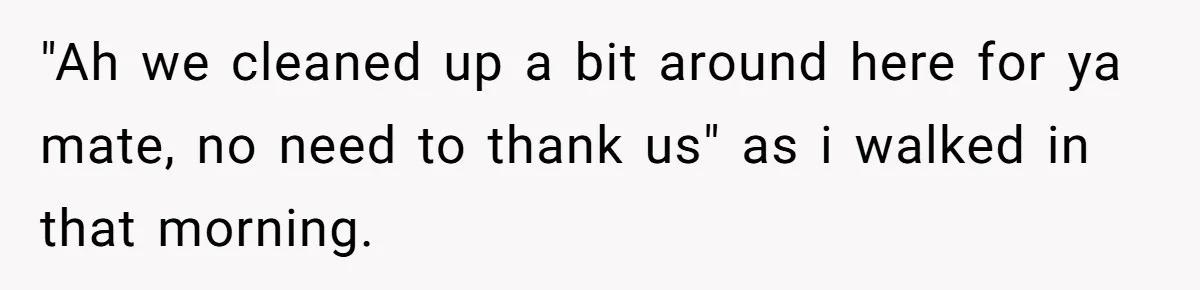 Office Worker Finally Snaps After Builders Turn His Entrance Into a Dumping Ground - One Bowl of Spaghetti Ends Their Nonsense "Ah we cleaned up a bit around here for ya mate, no need to thank us" as i walked in that morning.