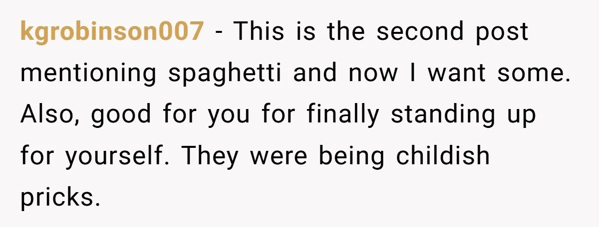 Office Worker Finally Snaps After Builders Turn His Entrance Into a Dumping Ground - One Bowl of Spaghetti Ends Their Nonsense kgrobinson007 − This is the second post mentioning spaghetti and now I want some. Also, good for you for finally standing up for yourself. They were being childish pricks.