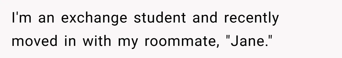 After Using Her Roommate’s Banana Cake To Clean Glass, She’s Left Wondering Why Her Roommate Is Furious I'm an exchange student and recently moved in with my roommate, "Jane."