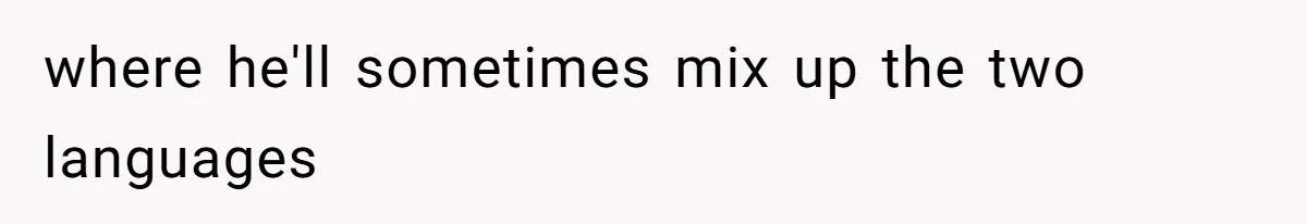 SIL Polices A Toddler’s Speech, So This Mom Shows Her What “Correct English” Really Looks Like where he'll sometimes mix up the two languages