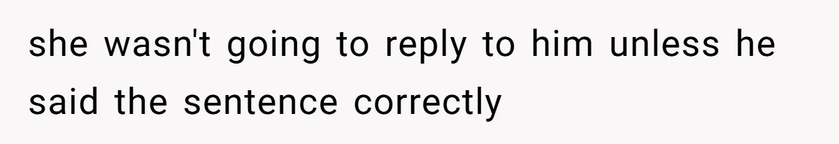 SIL Polices A Toddler’s Speech, So This Mom Shows Her What “Correct English” Really Looks Like she wasn't going to reply to him unless he said the sentence correctly