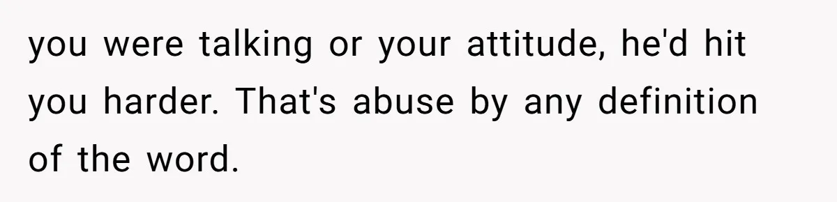 Wife Claims Husband’s “Warning Tap” Is Abuse, Husband Threatens Divorce Over The Accusation you were talking or your attitude, he'd hit you harder. That's abuse by any definition of the word.