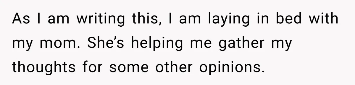 Wife Claims Husband’s “Warning Tap” Is Abuse, Husband Threatens Divorce Over The Accusation As I am writing this, I am laying in bed with my mom. She’s helping me gather my thoughts for some other opinions.