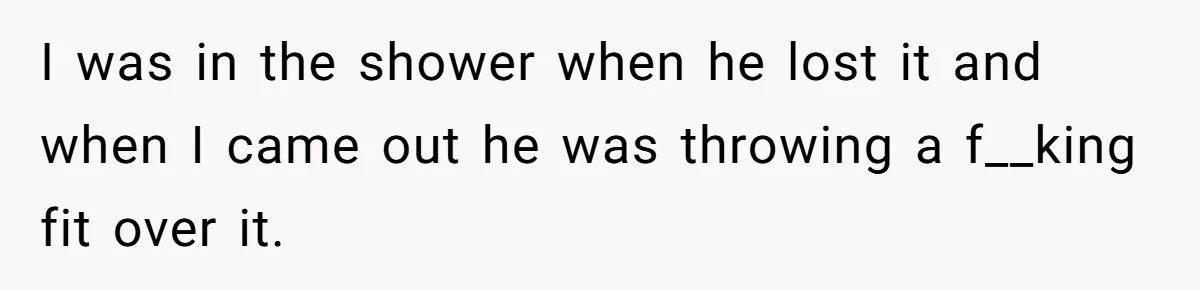 Wife Claims Husband’s “Warning Tap” Is Abuse, Husband Threatens Divorce Over The Accusation I was in the shower when he lost it and when I came out he was throwing a f__king fit over it.