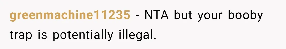 Neighbor’s Daughter Kept Driving Through His Yard - So He Installed Spikes and Let Consequences Do the Rest greenmachine11235 − NTA but your booby trap is potentially illegal.