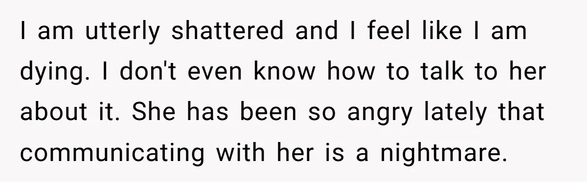 Devoted Stay-At-Home Dad Uncovers Wife’s Secret Date - 5000 Words Journal Of A Heartbroken Man I am utterly shattered and I feel like I am dying. I don't even know how to talk to her about it. She has been so angry lately that communicating...