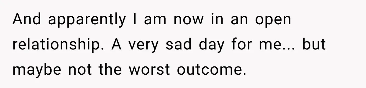 Devoted Stay-At-Home Dad Uncovers Wife’s Secret Date - 5000 Words Journal Of A Heartbroken Man And apparently I am now in an open relationship. A very sad day for me... but maybe not the worst outcome.