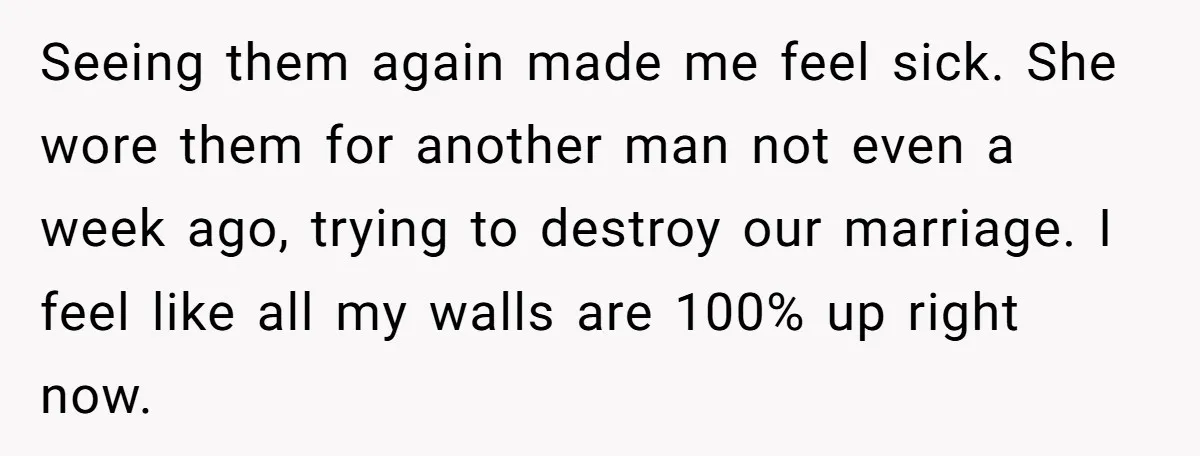 Devoted Stay-At-Home Dad Uncovers Wife’s Secret Date - 5000 Words Journal Of A Heartbroken Man Seeing them again made me feel sick. She wore them for another man not even a week ago, trying to destroy our marriage. I feel like all my walls are...