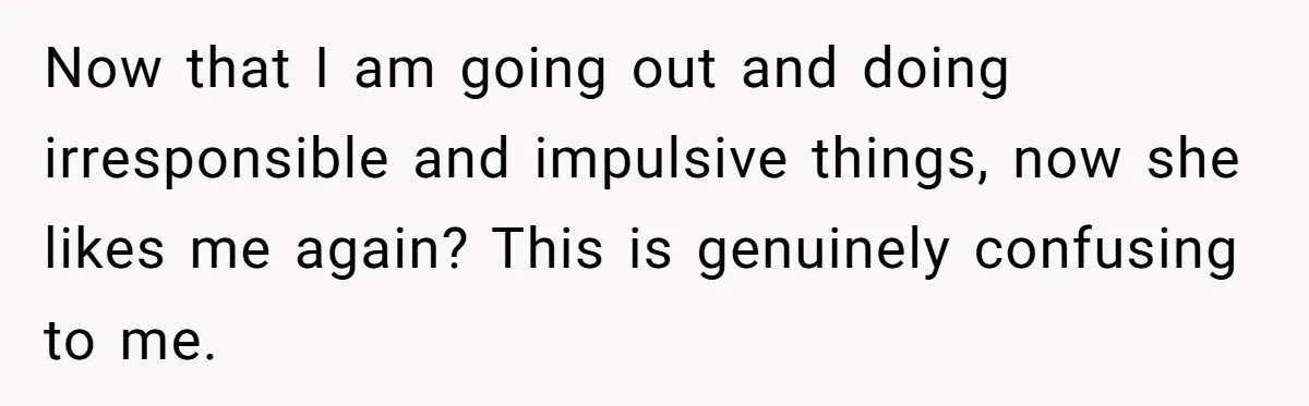 Devoted Stay-At-Home Dad Uncovers Wife’s Secret Date - 5000 Words Journal Of A Heartbroken Man Now that I am going out and doing irresponsible and impulsive things, now she likes me again? This is genuinely confusing to me.