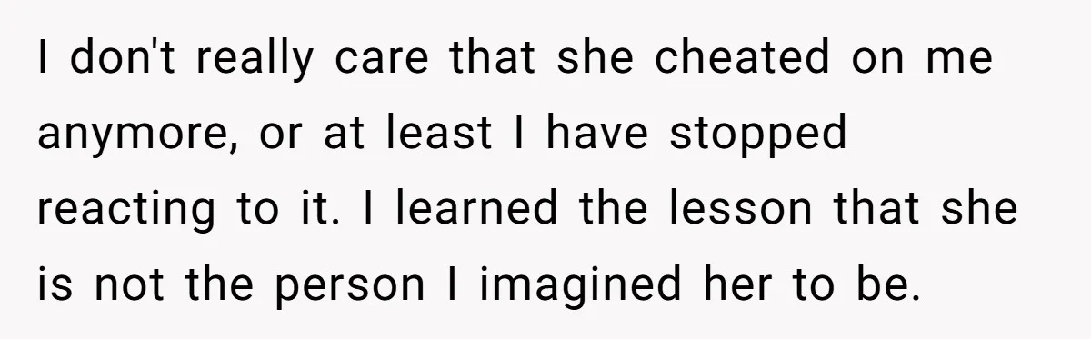 Devoted Stay-At-Home Dad Uncovers Wife’s Secret Date - 5000 Words Journal Of A Heartbroken Man I don't really care that she cheated on me anymore, or at least I have stopped reacting to it. I learned the lesson that she is not the person I...