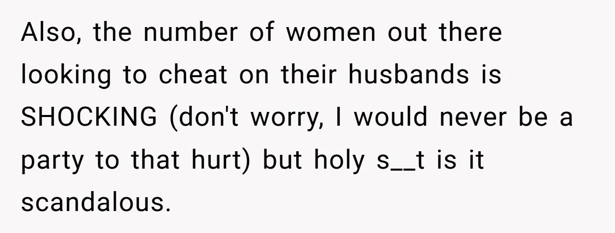 Devoted Stay-At-Home Dad Uncovers Wife’s Secret Date - 5000 Words Journal Of A Heartbroken Man Also, the number of women out there looking to cheat on their husbands is SHOCKING (don't worry, I would never be a party to that hurt) but holy s__t is...