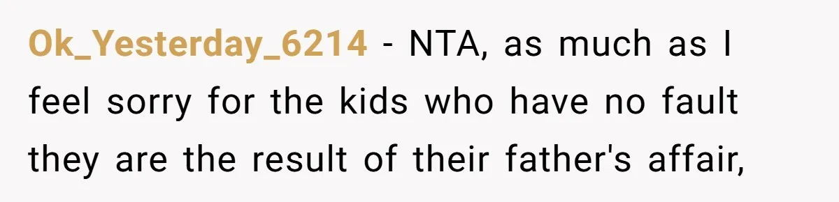Teen Shuts Down Dad’s Plea To Make Mom Parent His Affair Kids, Chaos Erupts At Christmas Ok_Yesterday_6214 − NTA, as much as I feel sorry for the kids who have no fault they are the result of their father's affair,
