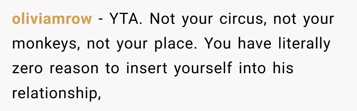 She Spotted Her Old Diamond on Her Ex’s New Fiancée - Now She’s Tempted to Tell Her the Truth oliviamrow − YTA. Not your circus, not your monkeys, not your place. You have literally zero reason to insert yourself into his relationship,