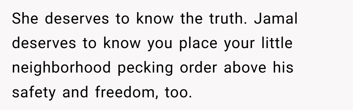 Father Forbids Daughter From Introducing Black Boyfriend To Grandparents During Family Visit She deserves to know the truth. Jamal deserves to know you place your little neighborhood pecking order above his safety and freedom, too.