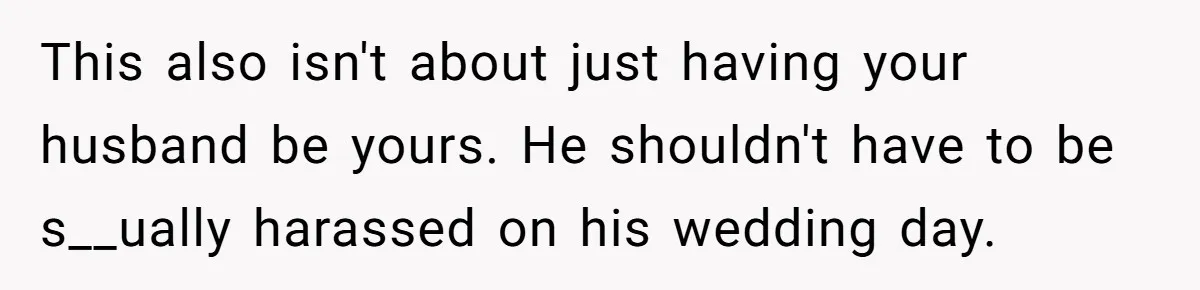 She Asked Her Parents to Keep Her Disabled Sister From Harassing Her Fiancé - Now They’ve Disowned He This also isn't about just having your husband be yours. He shouldn't have to be s__ually harassed on his wedding day.