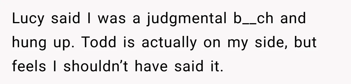 Woman Calls Out Sister-In-Law For Pretending Her Son’s ‘I Love You’ Party Isn’t A Birthday Celebration Lucy said I was a judgmental b__ch and hung up. Todd is actually on my side, but feels I shouldn’t have said it.