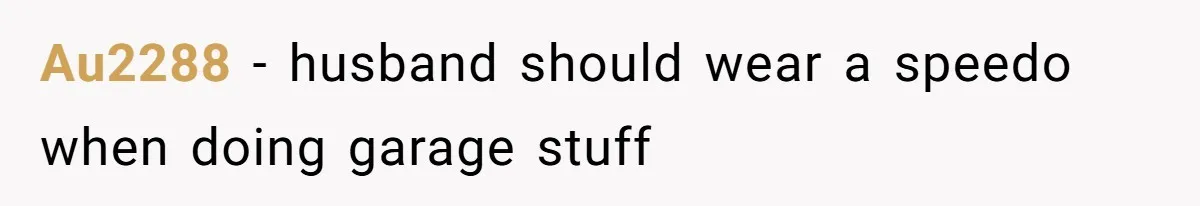 "Stay Away From My Fence!": Neighbor Dispute Escalates Over a Leaf Blower Au2288 − husband should wear a speedo when doing garage stuff