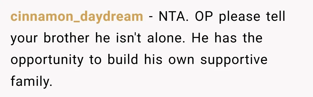 He Cut Off His Elderly Parents Financially After They Kicked Out His Younger Brother cinnamon_daydream − NTA. OP please tell your brother he isn't alone. He has the opportunity to build his own supportive family.