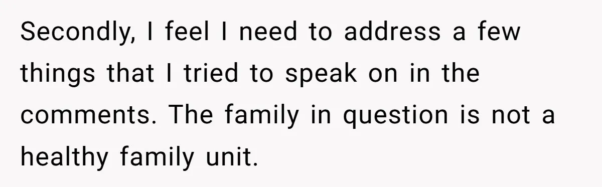 Parents Refused to Control Their Screaming Kids for Years - Until the Neighborhood Fought Back With Music Secondly, I feel I need to address a few things that I tried to speak on in the comments. The family in question is not a healthy family unit.