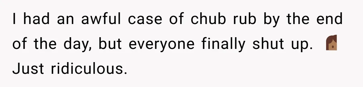 No Leggings? No Problem: One Employee’s Clever Dress Code Win I had an awful case of chub rub by the end of the day, but everyone finally shut up. 🤷🏾♀️ Just ridiculous.