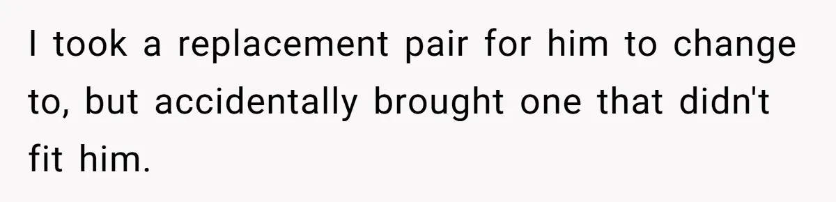 No Leggings? No Problem: One Employee’s Clever Dress Code Win I took a replacement pair for him to change to, but accidentally brought one that didn't fit him.