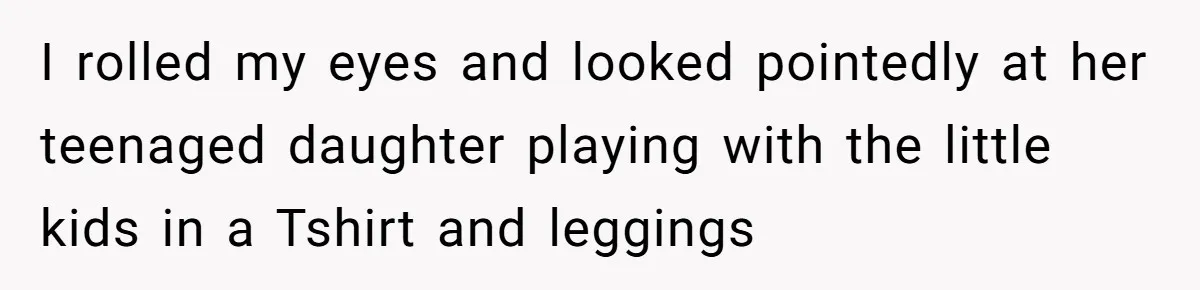 No Leggings? No Problem: One Employee’s Clever Dress Code Win I rolled my eyes and looked pointedly at her teenaged daughter playing with the little kids in a Tshirt and leggings
