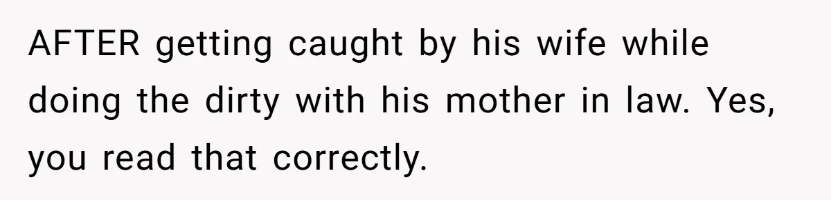 Born-Again Christian Tried to Bible-Shame a Woman for Lifting Weights. He Didn’t Expect This Response. AFTER getting caught by his wife while doing the dirty with his mother in law. Yes, you read that correctly.