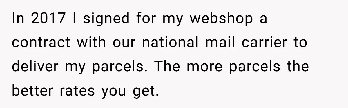 Shipping Company Tried to Squeeze Him - So He Mailed 150 Empty Envelopes In 2017 I signed for my webshop a contract with our national mail carrier to deliver my parcels. The more parcels the better rates you get.