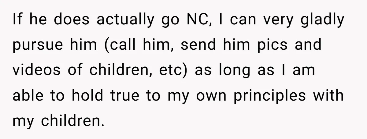 Grandfather Calls His Granddaughter’s Cultural Jewelry “Disgraceful” - Then Threatens to Cut Off the Family When Mom Refuses to Obey If he does actually go NC, I can very gladly pursue him (call him, send him pics and videos of children, etc) as long as I am able to hold...