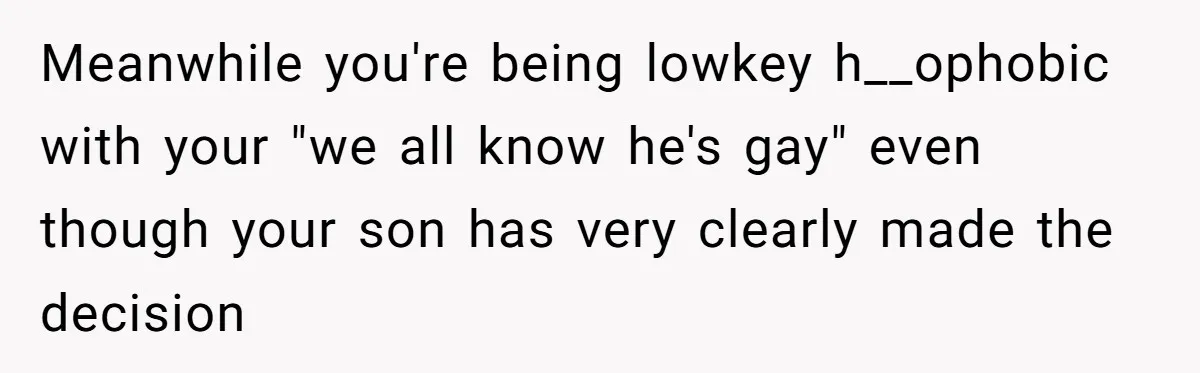Man Agreed To Pay For The Wedding Until The Bride Made One Ugly Comment Meanwhile you're being lowkey h__ophobic with your "we all know he's gay" even though your son has very clearly made the decision