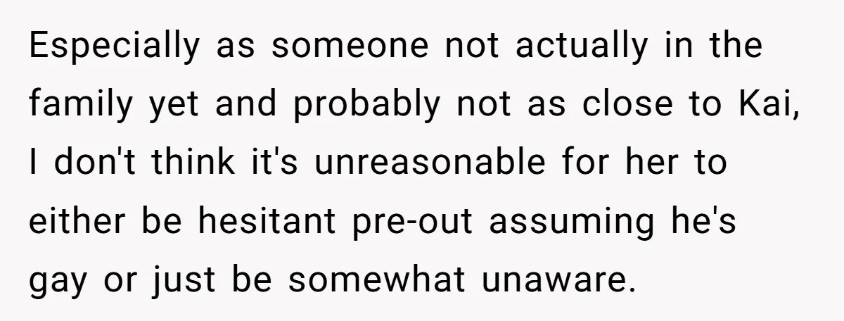 Man Agreed To Pay For The Wedding Until The Bride Made One Ugly Comment Especially as someone not actually in the family yet and probably not as close to Kai, I don't think it's unreasonable for her to either be hesitant pre-out assuming he's...