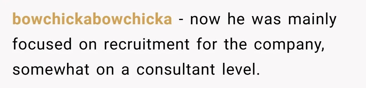 Creep Hit on an 18-Year-Old at a Career Fair - So Her Big Sister Made One Call and Ended His Career bowchickabowchicka − now he was mainly focused on recruitment for the company, somewhat on a consultant level.