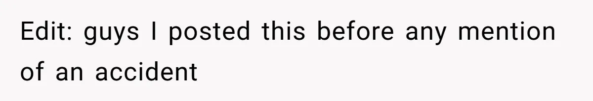 Wife Calls Husband ‘Unreliable’ After He Misses High-Risk Pregnancy Appointment For Sister’s Minor Injury Edit: guys I posted this before any mention of an accident
