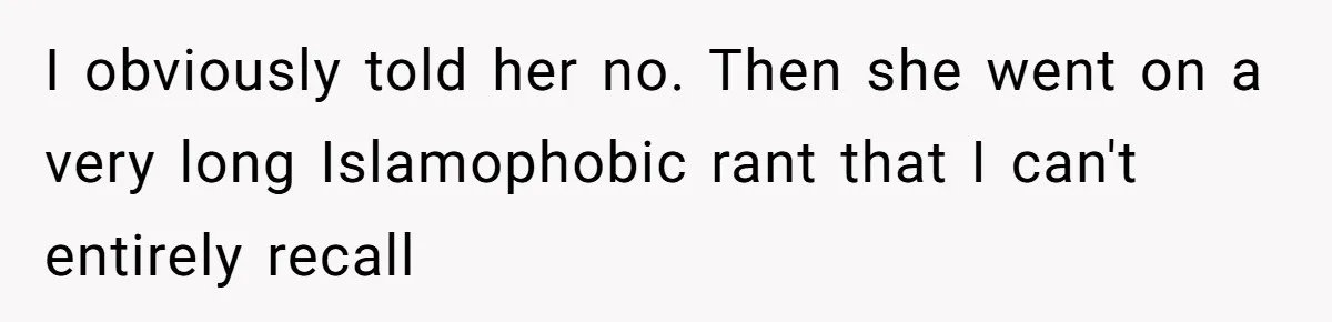 College Class Turns Into Drama When Muslim Student Refuses To Take Off Hijab On 9/11 I obviously told her no. Then she went on a very long Islamophobic rant that I can't entirely recall