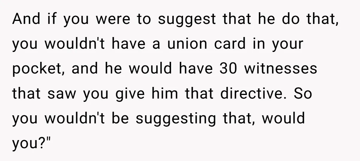 MBA Saves $700 a Night, Burns Nearly $1 Million by Ignoring Everyone Who Actually Knows the Job And if you were to suggest that he do that, you wouldn't have a union card in your pocket, and he would have 30 witnesses that saw you give him...