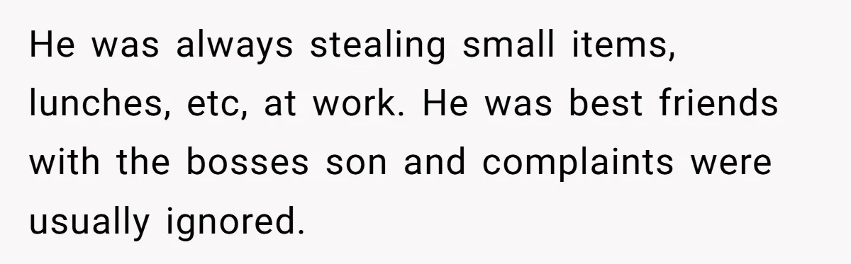 Lobbyist Steals a Staffer’s Pen, Loses a $250,000 Grant and a Senate Meeting in Under Five Minutes He was always stealing small items, lunches, etc, at work. He was best friends with the bosses son and complaints were usually ignored.