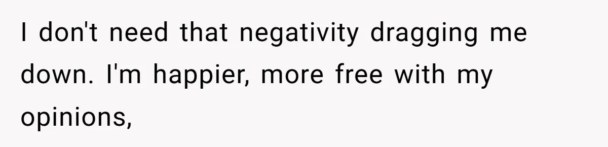 Aspiring Author Accuses SIL Of Plagiarism, Parents Threaten To Disown Her Instead I don't need that negativity dragging me down. I'm happier, more free with my opinions,