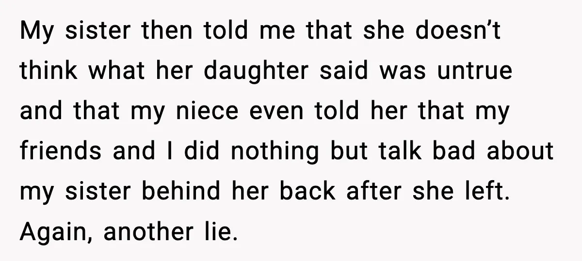 Bridesmaid Gets Publicly Shamed in MOH Speech, Then Sister Blames Her for Leaving My sister then told me that she doesn’t think what her daughter said was untrue and that my niece even told her that my friends and I did nothing but...