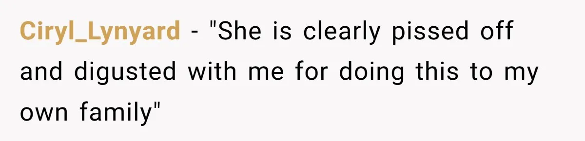 Aspiring Author Accuses SIL Of Plagiarism, Parents Threaten To Disown Her Instead Ciryl_Lynyard − "She is clearly pissed off and digusted with me for doing this to my own family"
