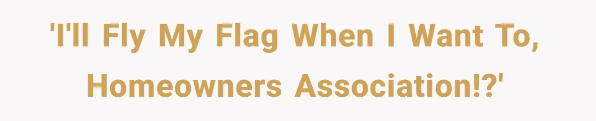 Homeowner Turns Bulldogs Flag Rule on HOA, Flies It Every Game Day Until They Give Up 'I'll fly my flag when I want to, Homeowners Association!?'