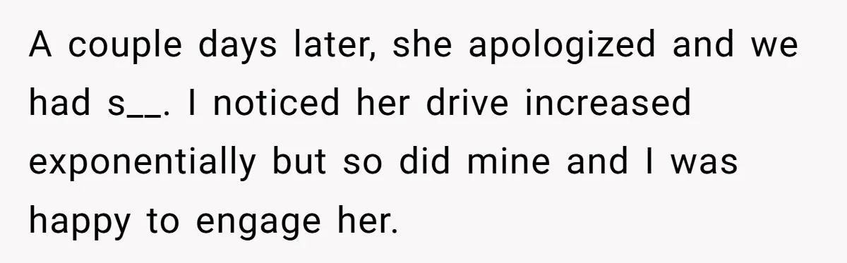 “Baby-Trapped” or Betrayed? When Reproductive Coercion Strikes a Marriage A couple days later, she apologized and we had s__. I noticed her drive increased exponentially but so did mine and I was happy to engage her.