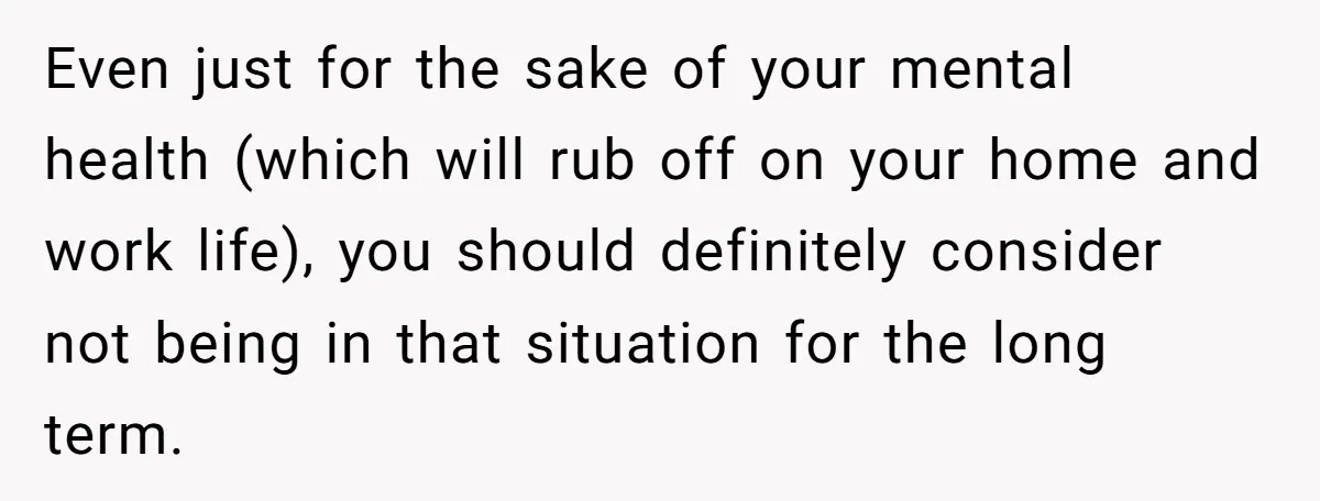 “Baby-Trapped” or Betrayed? When Reproductive Coercion Strikes a Marriage Even just for the sake of your mental health (which will rub off on your home and work life), you should definitely consider not being in that situation for the...