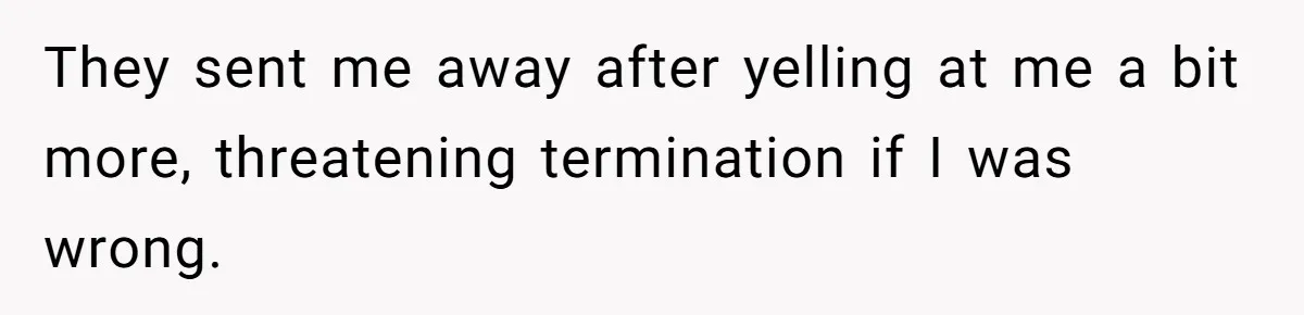 Boss Demands Accurate Time Logging to Catch ‘Dishonesty’ - Employee Complies, Overtime Explodes They sent me away after yelling at me a bit more, threatening termination if I was wrong.