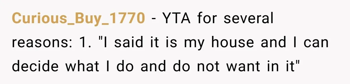 Hosting Christmas for the First Time, She Says No Meat Allowed - Even if In-Laws Cook It Curious_Buy_1770 − YTA for several reasons: 1. "I said it is my house and I can decide what I do and do not want in it"