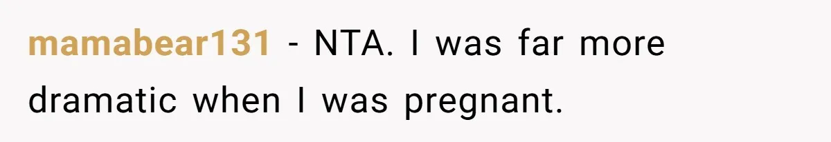 Pregnant Woman Calls Out MIL For Ignoring Boundaries, Everyone At Baby Shower Watches mamabear131 − NTA. I was far more dramatic when I was pregnant.