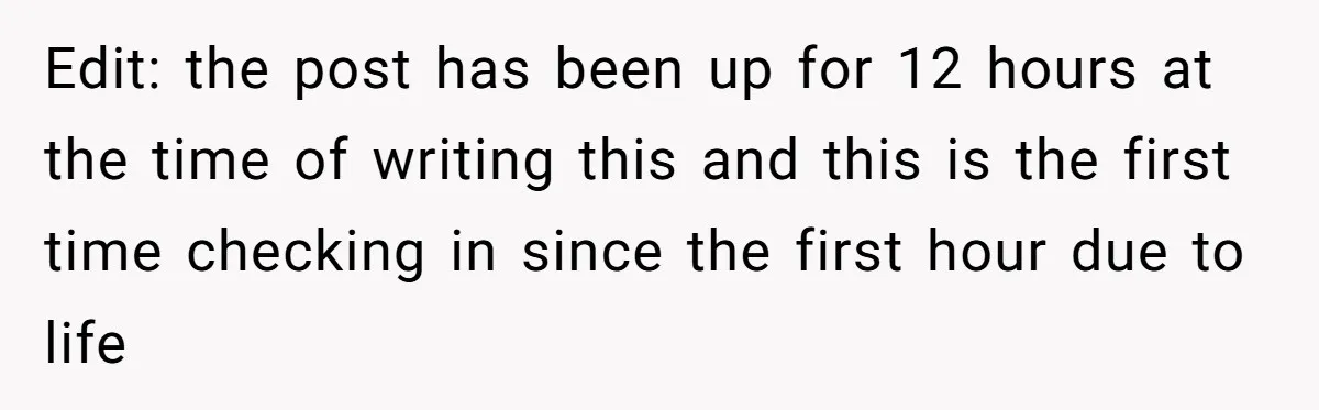 Couple Pays Nanny Double On Anniversary Trip, She Calls Them Heartless Anyway Edit: the post has been up for 12 hours at the time of writing this and this is the first time checking in since the first hour due to life